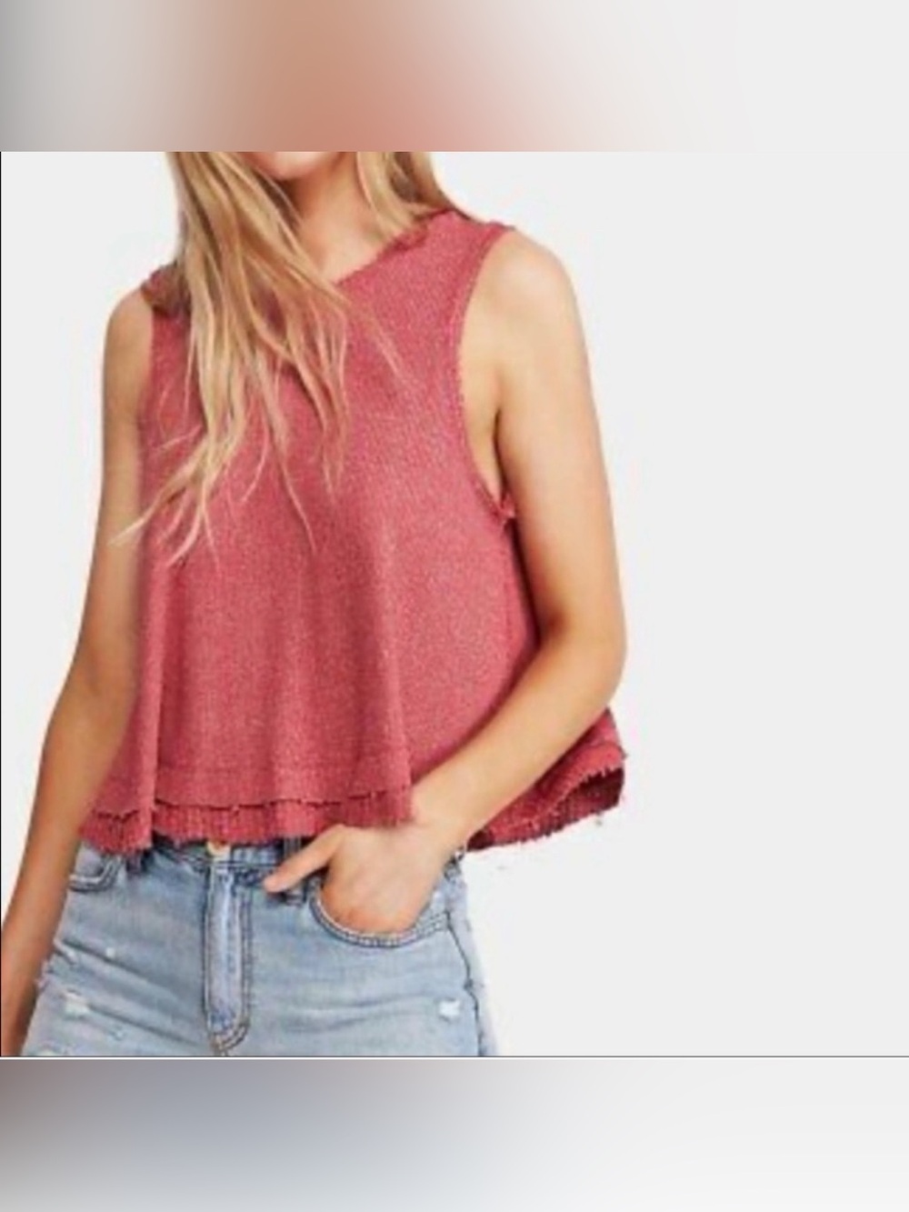 We The Free Flor De Mayo Oversized Tank Top size Large like new condition